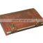 Celtic Embossed Leather Cover With Beautifully Two C Lock Chestnut Brown