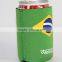 3mm neoprene beer can cooler with bottom collapsible can coolie
