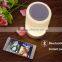 New gift portable Led bluetooth wireless speaker touch sensor led table lamp with mini speaker