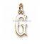 zinc alloy initial G charms and pendants English letter G charms with different style