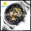 WJ-5402-2 2016 newest hot waterproof stainless steel strap automatic mechanical men watches