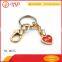 Anti-brass color small custom metal jewelry tags with keychain snap hook                        
                                                Quality Choice