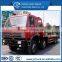 ChuFeng 8X4 flat plate transport truck/ flatbed container transport trailer