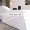 white salon reception desk, customized solid surface nail salon reception desk