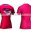 2016 guangzhou manufacturer summer short sleeve printed custom couple superman print t-shirt women slim fit shirt