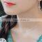925 Sterling Silver Circle Charm Long Dangle Thread Line Threader Earrings