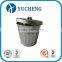 popular desktop silver trash can tin