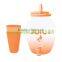 Eco-friendly 4.4L Plastic water kettle with 4 cups for party