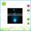 Color glass ball with butterfly solar garden metal stake light