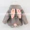 Lamb fleece hooded long sleeve padding jacket for kids
