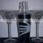 Stylish glass cocktail shaker with 2 shot glass