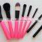 2015 Fashion Makeup Kits Wooden Cosmetic Brushes with Metal Makeup Box