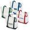 10 OZ Printed Cotton Canvas Leather Tote Bag With Handle