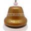 golden dinner table bell ,ring for a beer