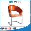 TB stainless steel armrest chairs for tv room