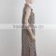 F5S11033 Fashion Print Women Long Dress Blouse
