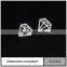 Fashion diamond shape earring without stone for grils hot selling simple earring