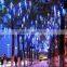 Tree Decorative 30CM LED Meteor Shower Rain Waterproof 8 Tubes Christmas Lights