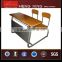 Hot-sale useful fixed single student chair and desk
