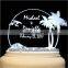 crystal shape wedding acrylic round cake topper