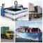 High precision carbon, stainless, aluminum metal sheet fiber laser cutting machine