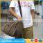 New fashional Khaki or customized color canvas and 210D handbag tote bag