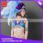 Cheap handmade violet blue rhinestone feather seal carnival costume