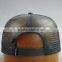 Customer sponge front mesh back snapback cap with woven lable