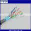 Factory sales S/ FTP CAT6 LAN cable 99.95 solid copper ethernet cable with CE Rohs Certified