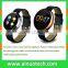 1.22" IPS round screen leath strap smart wristwatch with heart rate monitor DM360 D360 S360