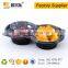 China supplier PET disposable plastic salad container with 2 compartments