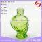 green skull shape glass bottle for perfume