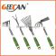 Professional cheap 5pcs metal garden tool set with soft plasti handle