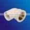 pvc pipe fitting female thread reducing tee