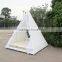 Home Rattan Furniture Pyramid Shape Bedroom White Mesh Bed