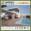 Anti-slip solid wpc decking eco-friendly outside wood plastic composite flooring