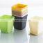 Plastic Colorful Small Square Flower Pots Without Pallet -3 Inch