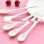 Haonai 12.5CM Tableware New bone China Ceramic Coffee Spoon Porcelain Spoons
