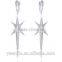 Wholesale Stock Small Order Fashion Women long Star Zircon Earrings