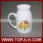 2017 new listed white ceramic milk cups