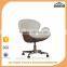 New model genuine leather egg chair with aluminium back coating/swivel bar chair with high back/lounge chair