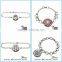 Pretty Fashion Jewelry Stainless Steel Locket Magnetic Diffuser Bracelets aromatherapy