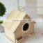 artificial wooden bird nest house