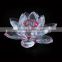 crystal lotus flower candle holder