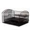 2017 amazon popular design black metal mesh desk file organizer with 3 Little Drawers