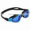 2015 New Panoramic Silicone Adult Swimming Goggles with Blue Mirrored lens (MM-7203)