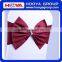 Reusable 2015 Popular selling party decoration Wedding Satin Bow Chair Sash