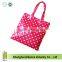 Women's PVC Coated Cotton Polka Dot Shopping Bag(Z-PC-001)