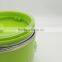Round shape stainless steel takeaway food container with handle