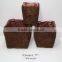 brown color moss and sisal pot garden planters